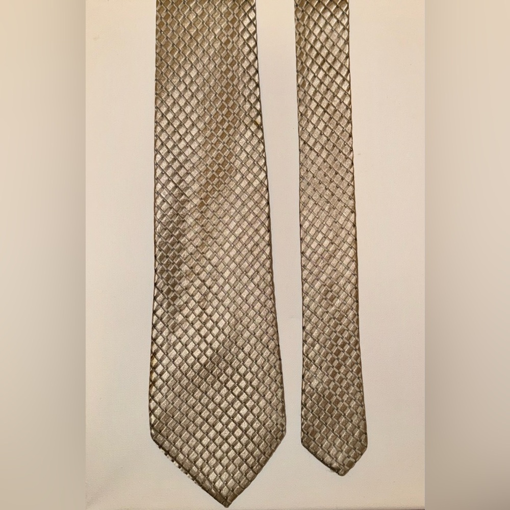 Charvet Gold and Sterling Silver Textured Tie